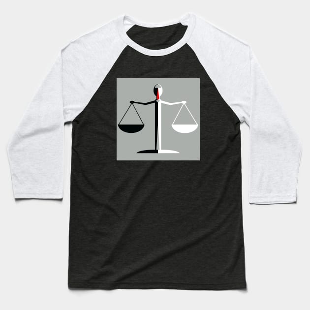 Justice for all mankind Baseball T-Shirt by Social Distancing Badge